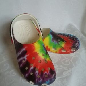 Women's Rainbow Crocs Size 8